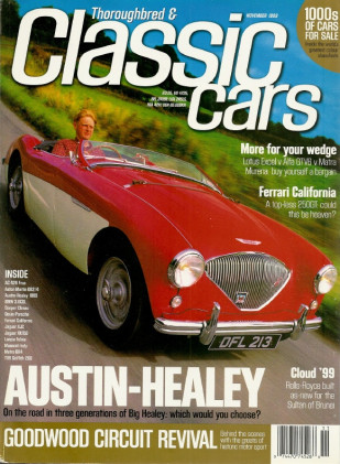 THOROUGHBRED & CLASSIC CARS 1999 NOV - CALIFORNIA, EXCEL v GTV6 v MURENA